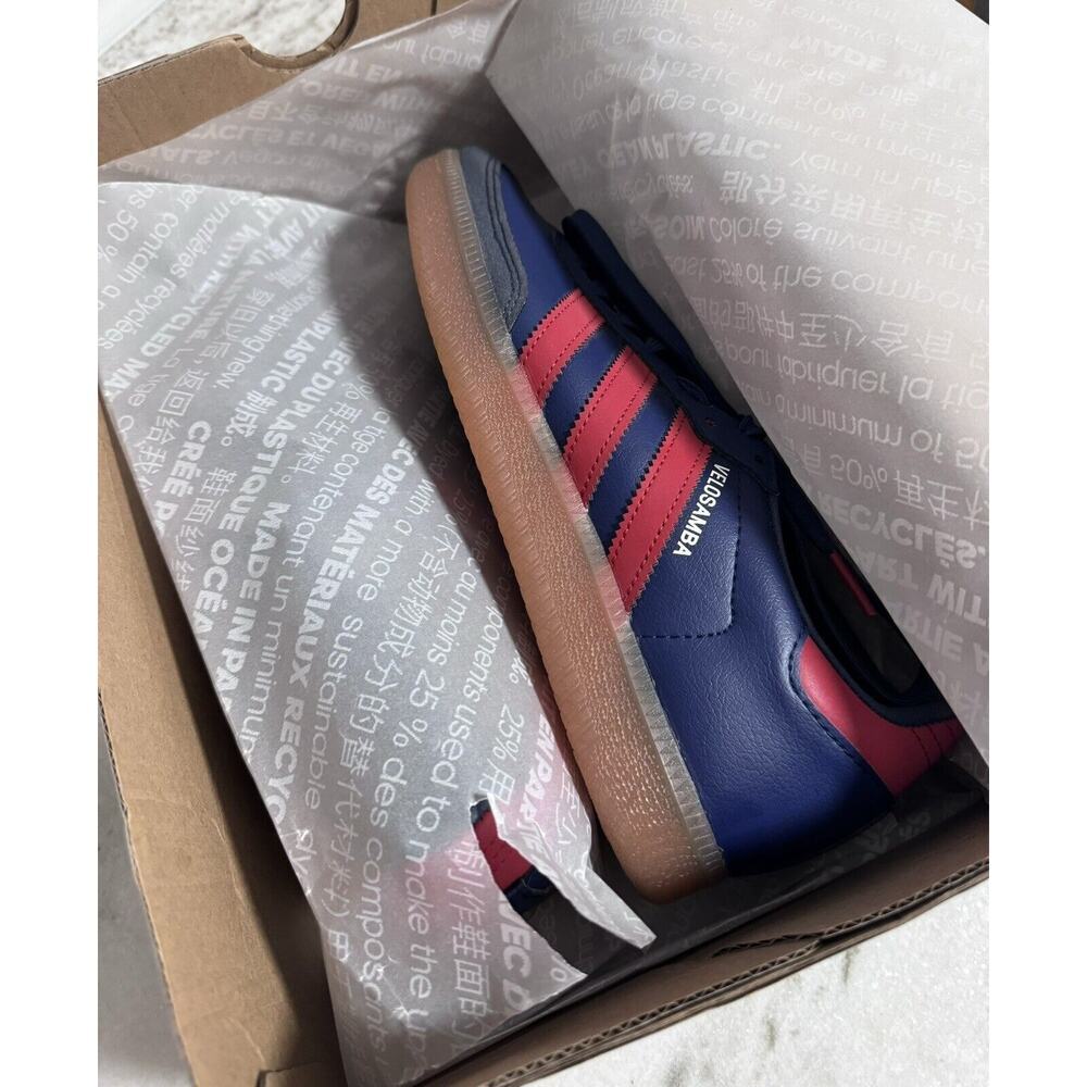 Adidas Velosamba Cycling Shoes Size 7 Mens 8 Womens Red Navy Blue NO BOX - Picture 10 of 10